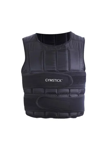 Gymstick Power Vest 10kg - Gewichtsverstellbare Trainingsweste für intensives Fitness-Training. Erhöht den Widerstand bei Übungen ohne Technikbeeinträchtigung. Schnelles Gewichtsanpassen dank 38 Taschen, ideal für vielseitige Workouts.