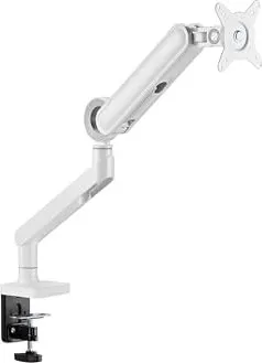 equip Premium - Befestigungskit (Kabeldurchführungsklemme, Schrauben, Klemmhalterung, Tisch-Montagearm) - Gasfeder - für LCD-Display / Curved LCD-Display - Kunststoff, stainless steel, Aluminium - weiß