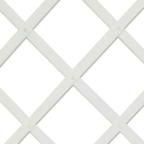 Intermas Celosia Trellis Faltbar, Weiß, 1 x 2 - Rankgitter für Dekoration und Gartenarbeit, ausziehbar bis 2 x 1 Meter, aus hochwertigem weißen Kunststoff für langlebige Nutzung.