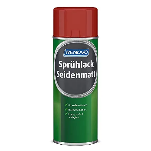 Sprühlack RAL 3000 Feuerrot 400 ml Seidenmatt Renovo