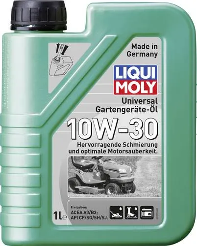Liqui Moly Motoröl Universal Gartengeräte-Öl 10W-30 1273 - Hochwertiges Motoröl für Gartengeräte, optimaler Schutz und Leistung bei allen Temperaturen, ideal für Rasenmäher und andere Geräte.