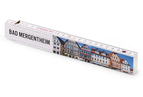 Metrie bedruckter Zollstock Geschenk | Bad Mergentheim