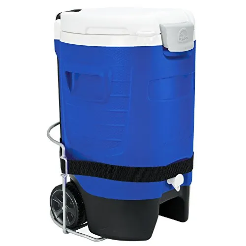 Igloo Sport 5 Gallon Roller Getränkespender - Kühltaschen & -boxen, 18,9 Liter mit Cool Riser Technology für optimale Kühlung und praktische Mobilität dank Rollen.