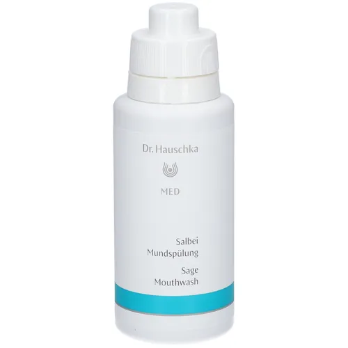 Dr. Hauschka Med Salbei Mundspülung 300 ml - Natürliche Mundspülung für frischen Atem und gesundes Zahnfleisch. Unterstützt die Mundhygiene mit antibakteriellen ätherischen Ölen und ist ideal für die tägliche Anwendung.