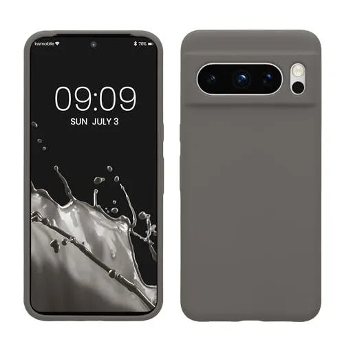 kwmobile Handyhülle für Google Pixel 8 Pro Hülle, für Pixel 8 Pro Case - Hülle Silikon - kabelloses Laden - Stone Dust