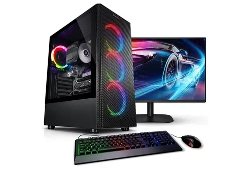 Kiebel Raptor V Gaming-PC-Komplettsystem - PC-Systeme mit AMD Ryzen 5 5600GT, 32 GB RAM und 1000 GB SSD. Ideal für Gamer, bietet beeindruckende Leistung und ARGB-Beleuchtung für ein stylisches Setup.