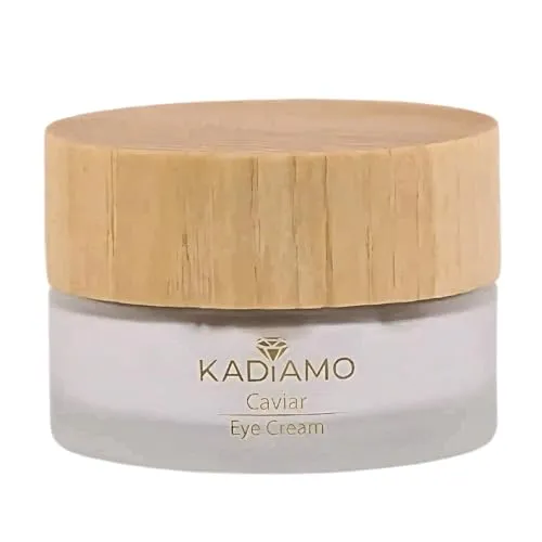 KADIAMO Caviar Eye Cream 15 ml | Augencreme | Kaviarextrakt | Palmitoyl Tripeptid-5 | Kollagenbooster | Squalane und Panthenol | Natürliche pflanzliche Öle | Coenzym Q10