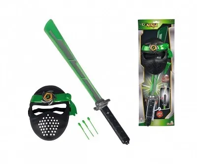SIMBA TOYs Next Ninja Set - Schwert und Maske 108042238 - Tauche ein in die Ninja-Welt mit dem Next Ninja Set! Das 60 cm große Schwert mit Licht und Schussfunktion sorgt für spannende Abenteuer. Perfekt für kreative Rollenspiele im Kinderzimmer.