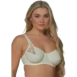 Elbrina Bügel-BH verstellbare Träger, ohne Schale, mit Bügel, mit Spitze, mit Schleife beige 75
