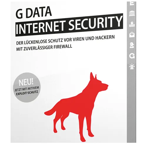 G DATA Internet Security für 3 Geräte - 1 Jahr, sofort verfügbar - Security-Suite für 3 Geräte, schützt Windows, Mac und Android, schnelle digitale Lieferung und 1 Jahr Herstellergarantie für umfassenden Schutz.