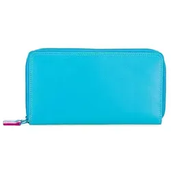 Mywalit Medium Tri-fold Geldbörse aus Leder – 14 cm in Blau - Elegante Geldbörse aus hochwertigem Leder, 14 cm groß, ideal für die tägliche Nutzung und perfekt organisiert für Ihre Karten und Bargeld.