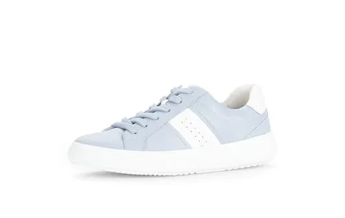 Gabor Damen Low-Top Sneaker, Frauen Sandalen,atmungs-aktiv,sacchetto,weich,sportlich,Weiss,schwarz,Jollys,Glitzer,blau,Sky/Latte,40.5 EU / 7 UK