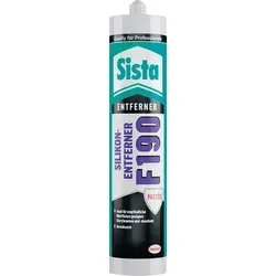 Sista Silikonentferner F190, Kartusche, 300ml - Effektiver Silikonentferner für eine gründliche und rückstandsfreie Reinigung. Ideal für empfindliche Oberflächen und geruchsarm für angenehmes Arbeiten. Perfekt für Wannen- & Kachelreiniger.