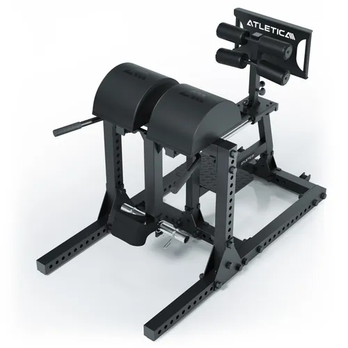 ATLETICA GHD Reverse Combo - Platzsparendes 2-in-1 Gerät für effektives Krafttraining - Krafttraining: 2-in-1 Glute Ham Developer und Reverse Hyperextension für optimale Kräftigung der rückseitigen Muskelkette und Platzersparnis im Home Gym.