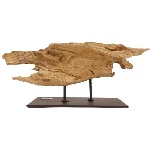 AquaOne Holz Deko Skulptur Oslo aus Treibholz - Einzigartige Skulptur aus natürlichem Teakholz, die jedem Raum einen rustikalen Charme verleiht. Ideal für stilvolle Dekoration.
