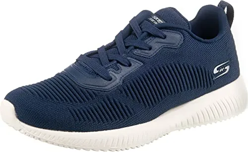 Skechers BOBS SQUAD - TOUGH TALK Sneaker - Sportlicher Freizeitschuh in Strick-Optik mit gepolsterter Skechers Memory Foam Innensohle für optimalen Komfort, ideal für Training und Alltag.