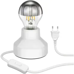 ledscom.de Porzellan Tischlampe TIX mit E27 LED Lampe - Tischleuchten - Vielseitige Porzellan Tischlampe TIX mit austauschbarem E27 Leuchtmittel für individuelles Lichtkonzept, ideal für jeden Raum.