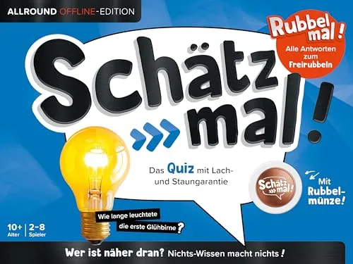 Schätz mal! Allround Offline-Edition: Rubbel die Antwort frei | mit cooler Münze | kein Internet nötig