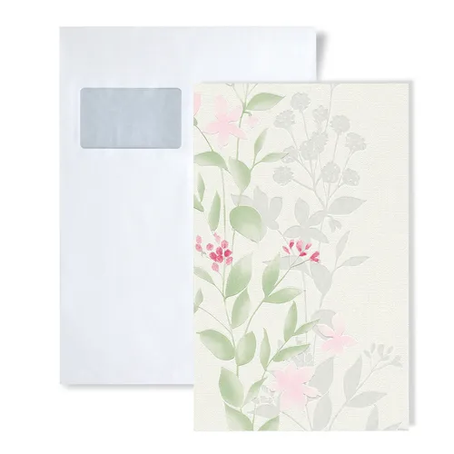 MUSTERSTÜCK Profhome S-372661-GU DIN A4 | MUSTER der Floral Tapete 1