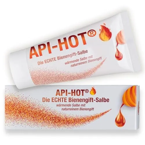 Api-Hot die Echte Bienengift-Salbe Wärmend 50 ml - Arzneimittel zur Linderung von Muskel- und Gelenkschmerzen, mit der natürlichen Kraft von Bienengift für eine wohltuende Wärme.