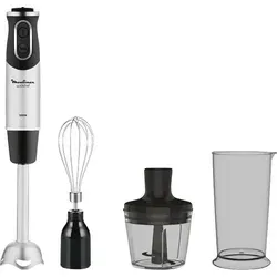 Moulinex DD6558 Quickchef 3-in-1 Tauchmixer - Leistungsstarker 1000-W-Motor, Powelix-Technologie für perfekte Cremigkeit und inklusive 3 Zubehörteile