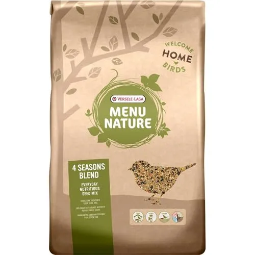 Versele-Laga Menu Nature 4 Seasons Blend Streufutter für Gartenvögel 12,5 kg - Hochwertiger Samenmix für Gartenvögel, ideal für das ganze Jahr. Fördert die Artenvielfalt und sorgt für eine ausgewogene Ernährung.