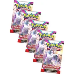 Pokemon Karten Karmesin & Purpur - Entwicklung in Paldea - 5 Booster Sammelkarten