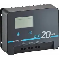 ECTIVE DSC 20 PRO MPPT Solar-Laderegler 20A - Moderner Solar-Laderegler für 12V-48V-Batterien mit Bluetooth-App-Steuerung. Ideal für mobile und stationäre Solaranlagen, robust und für vielfältige Einsatzmöglichkeiten geeignet.