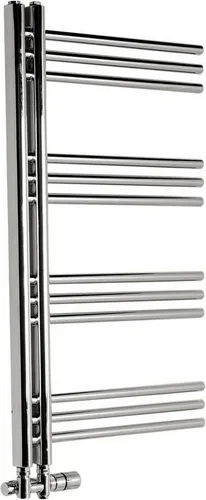 Sapho DORLION Badheizkörper 500x900mm Chrom - Eleganter Badheizkörper der Serie DORLION von SAPHO, flexibel einsetzbar mit Kombinationsmöglichkeit für Zentral- und Elektroheizung. Ideal für effiziente Wärme im Badezimmer.