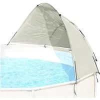 BESTWAY Pool-Abdeckplane Sonnenschutzdach für runde Frame Pools 3m - Poolplanen mit hochwertigem Polyester-Material, idealer Schattenspender und Schutz für Ihren runden Frame Pool.