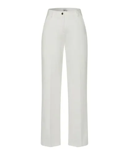 Brax 5-Pocket-Hose Style MAINE, offwhite - Stoffhose in offwhite, aus hochwertiger Viskose-Mischung für hohen Tragekomfort und perfekten Sitz, ideal für stilvolle Freizeitlooks.