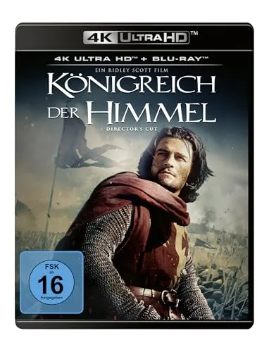 Königreich der Himmel - 4K Ultra HD + Blu-ray - Epischer Historienfilm in atemberaubender 4K Ultra HD-Qualität, FSK 16, ideal für Filmfans und Sammler.