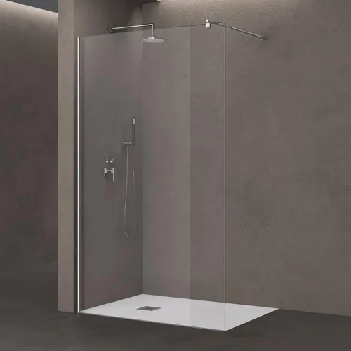doporro Luxus Duschwand 50x200cm – Walk-In Dusche mit 10mm ESG-Sicherheitsglas - Duschkabinen & -wände mit edlem Design und Nanobeschichtung für einfache Reinigung – ideal für stilvolle Bäder.