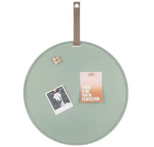 Present Time Pinnwand Magnettafel Perky Grayed Jade (7-teilig) - Stylische Pinnwand mit 7 Magneten, ideal für kreative Notizen und Erinnerungen. Perfekt für Home Office oder Wohnräume.