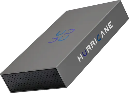 Hurricane 3518C3 Festplattengehäuse - Externe Festplattengehäuse aus Aluminium, robustes Design für optimale Wärmeabfuhr und Schutz Ihrer Daten, ideal für 2,5' und 3,5' SATA HDD und SSD.
