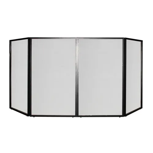 Fame DJ Screen - Dekorieren Sie Ihre DJ-Booth einfach und schnell mit dem leichten Fame DJ Screen aus Stahl und Lycra. Ideal für Bühnen und Clubs, schafft es ein ansprechendes Bühnenbild ohne Kabelchaos.