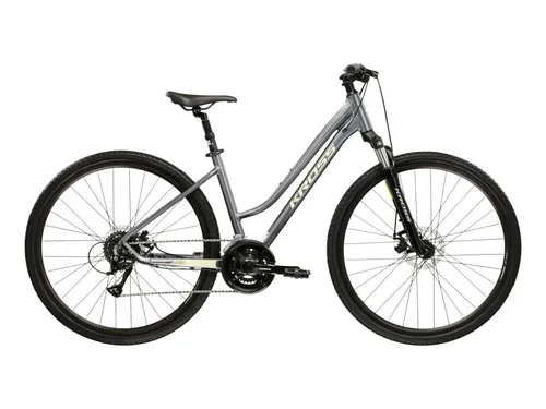 Damen Crossbike Kross Evado 3.0 – 28 Zoll, 17 Zoll Rahmen - Das Kross Evado 3.0 ist ein robustes Crossbike für Damen mit 28 Zoll Reifen und gefederter SR SUNTOUR NEX-Gabel. Ideal für vielseitigen Einsatz und Komfort auf allen Wegen.