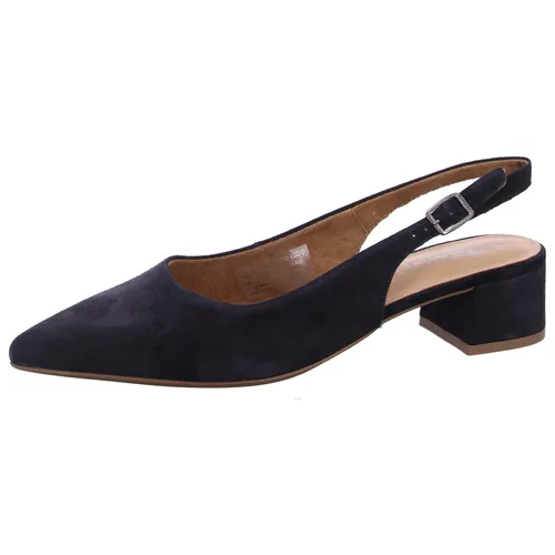 Tamaris Slingpumps 1-29500-42 805 normal - Damen-Pumps mit eleganter spitzer Schuhspitze und bequemen 4 cm Blockabsätzen. Aus hochwertigem Leder, mit TOUCH-IT-Technologie für optimalen Tragekomfort und praktischem Verschluss für sicheren Halt.