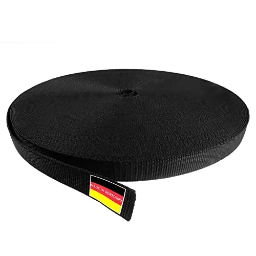 INOVATEC Rollladen Gurtband Maxi 20 mm schwarz - 50 m Rolle - Hochwertiges INOVATEC Rollladen Gurtband in Schwarz, 20 mm breit. Ideal für bis zu 20 Fenster. Es bietet außergewöhnliche Reißfestigkeit und UV-Stabilität, perfekt für langanhaltenden Einsatz.