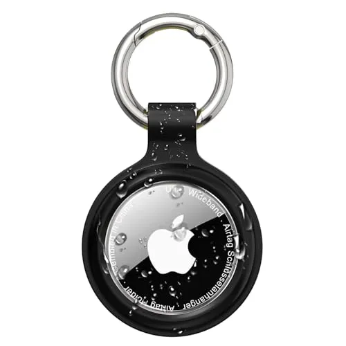PESTON Hülle für Apple AirTag Schlüsselanhänger - IP67 wasserdichte Hülle mit 360° stoßfestem Rundumpanzer - Airtag Anhänger für Schlüssel, Koffer, Hundehalsband & Kinder