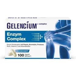 GELENCIUM Enzym Complex 100 St - Rezeptfreie Enzymkapseln - Arzneimittel zur Unterstützung der Verdauung, basierend auf natürlichen Heilpflanzen, ideal für eine gesunde Lebensweise.
