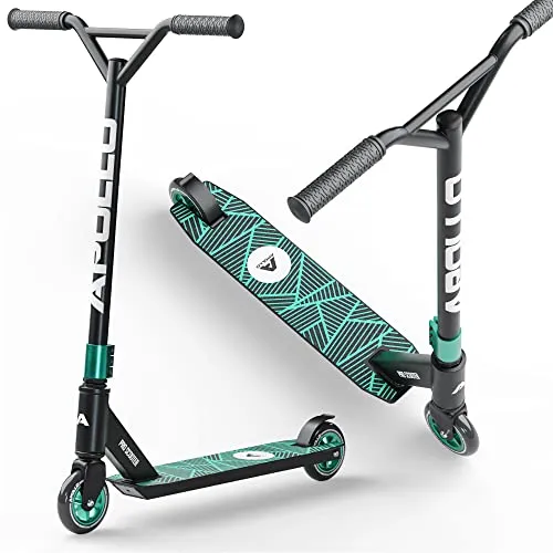 Apollo Kinderroller Genius Pro - Robuster Freestyle-Scooter für Kinder ab 6 Jahren, unzerstörbar mit ABEC 9 Kugellagern und stylischem Design