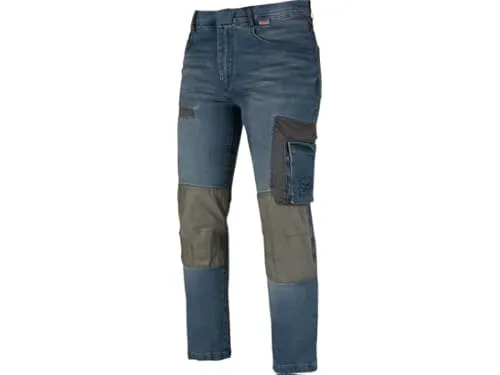 WÜRTH MODYF Arbeitsjeans Janus - Robuste Arbeitshose für Herren - Jeans für den Arbeitsplatz & Alltag, mit 7 Taschen und YKK Reißverschluss aus recycelten Materialien für maximale Funktionalität und Bewegungsfreiheit.