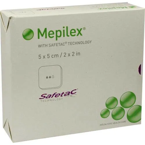Mepilex 5x5 cm Schaumverband, 5 St