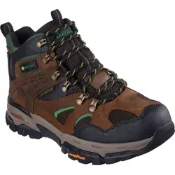 Skechers Herren x John Deere Arch FIT Tarver Stiefelette, Brown, 46 EU - Wanderschuhe mit wasserdichtem Schnürleder und patentiertem Arch Fit-Einlegesohlen-System für optimale Fußgewölbeunterstützung und hohen Tragekomfort.