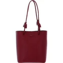 LACOSTE Schultertasche Chantaco Vertical Shopping Bag Vin rot - Hochwertige LACOSTE Schultertasche aus Rindsleder mit verstellbaren Henkeln. Geräumiges Hauptfach mit praktischen Fächern. Modisch und standfest – die perfekte Begleiterin für jeden Tag.