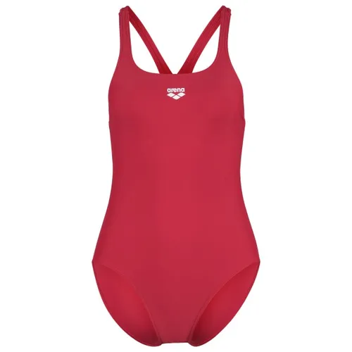 ARENA Damen Dynamo R One Piece Swimsuit - Sportlicher Badeanzug in Rot, Größe 38 EU - Badeanzüge für Freizeitschwimmer: Bequemer einteiliger Damen-Sportschwimmanzug aus umweltfreundlichem MaxFit Eco-Gewebe mit optimaler Passform und UV-Schutz UPF 50+.