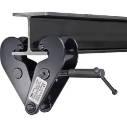 Trägerklemme YC 5 von YALE - Aschesauger-Zubehör zur schnellen Herstellung unterschiedlicher Anschlagpunkte für Hebezeuge, mit einfachem Spindel-Mechanismus für sicheren Sitz am Trägerflansch.
