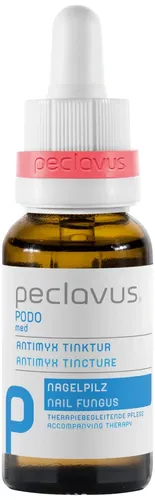 Peclavus PODOmed AntiMyx Haut- und Nagelpilz Tinktur 20ml - Fußcremes & -pflege, antibakterielle Tinktur zur effektiven Bekämpfung von Haut- und Nagelpilz mit natürlichen Inhaltsstoffen wie Teebaumöl und Süßmandelöl.