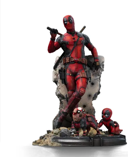 Iron Studios Marvel - Deadpool 1/10 BDS Art Scale Figur: Deadpool & Wolverine - Action- & Spielfiguren, detailreiche Sammlerfigur im 1/10 Maßstab, perfekt für Marvel-Fans und Liebhaber von Deadpool.